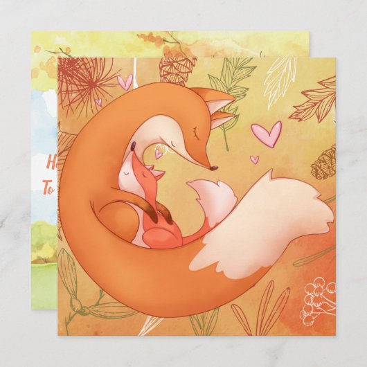 Muttertagskarte Feiertagskarte (Vorne/Hinten)