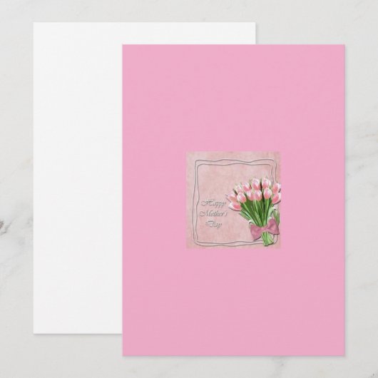 Muttertagskarte Feiertagskarte (Vorne/Hinten)