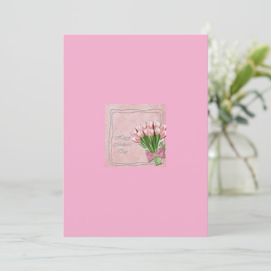 Muttertagskarte Feiertagskarte (Stehend Vorderseite)