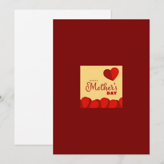 Muttertagskarte Feiertagskarte (Vorne/Hinten)