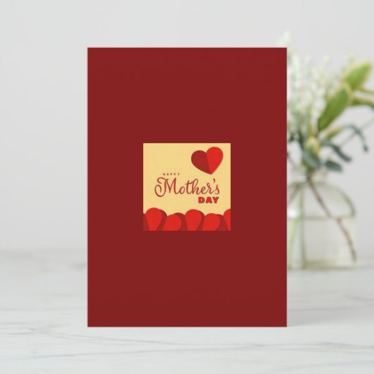 Muttertagskarte Feiertagskarte (Stehend Vorderseite)