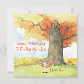 Muttertagskarte Feiertagskarte (Rückseite)