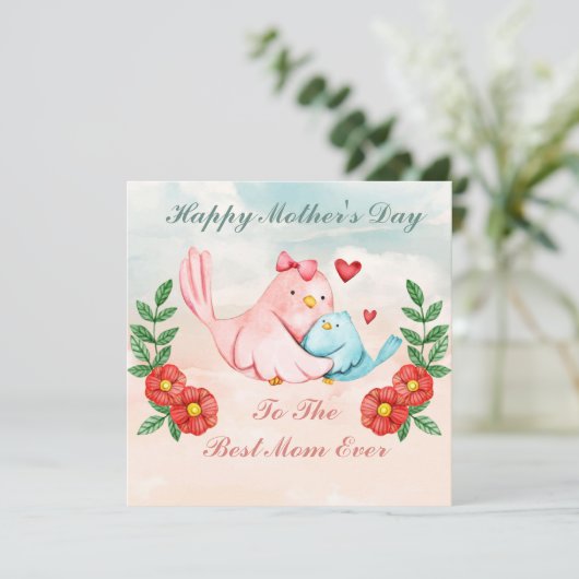 Muttertagskarte Feiertagskarte (Stehend Vorderseite)