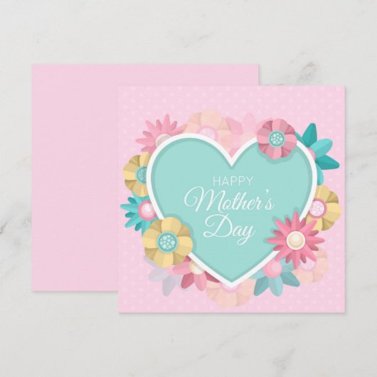 Muttertagskarte Feiertagskarte (Vorne/Hinten)