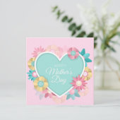 Muttertagskarte Feiertagskarte (Stehend Vorderseite)