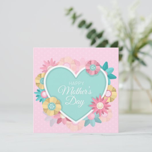 Muttertagskarte Feiertagskarte (Stehend Vorderseite)