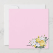 Muttertagskarte Feiertagskarte (Rückseite)