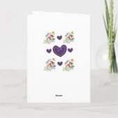 Muttertagskarte Feiertagskarte (Rückseite)