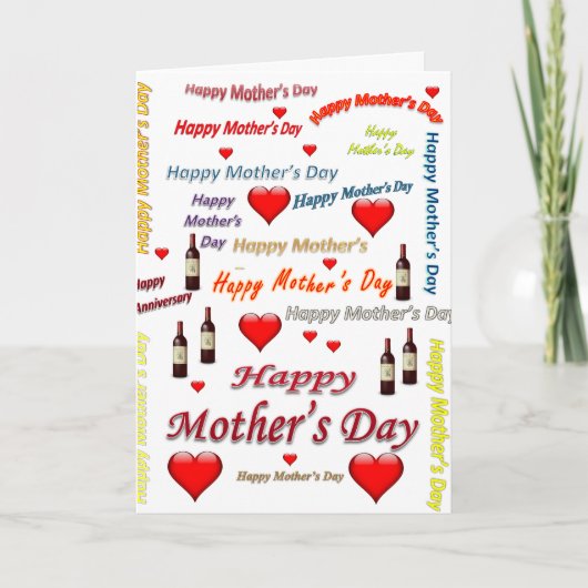 Muttertagskarte Feiertagskarte (Vorderseite)