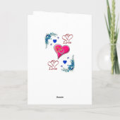 Muttertagskarte Feiertagskarte (Rückseite)