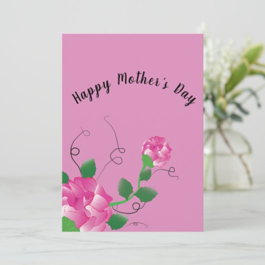 Muttertagskarte Feiertagskarte (Stehend Vorderseite)