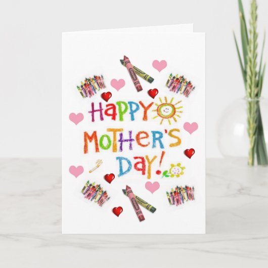 Muttertagskarte Feiertagskarte (Vorderseite)