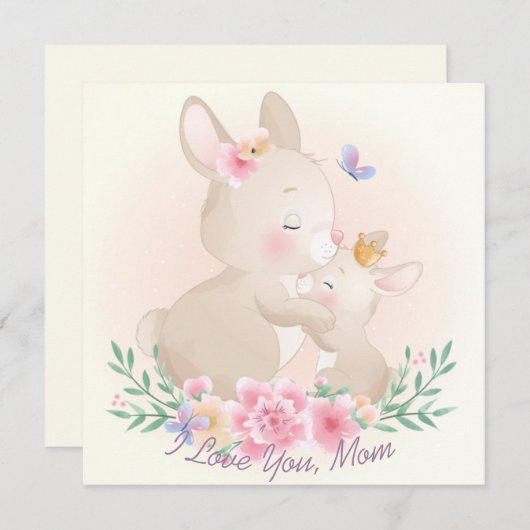 Muttertagskarte Feiertagskarte (Vorne/Hinten)