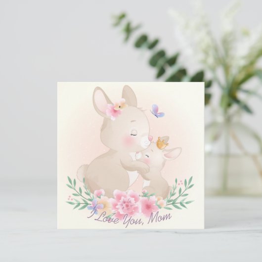 Muttertagskarte Feiertagskarte (Stehend Vorderseite)