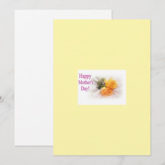 Muttertagskarte Feiertagskarte (Vorne/Hinten)