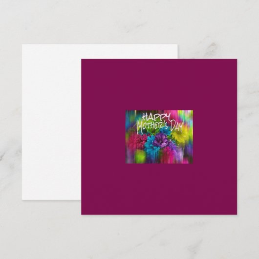 Muttertagskarte Feiertagskarte (Vorne/Hinten)