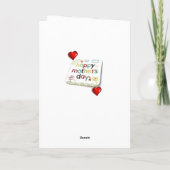 Muttertagskarte Feiertagskarte (Rückseite)