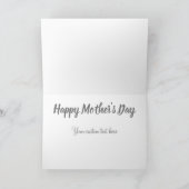 Muttertagskarte Feiertagskarte (Innenseite)