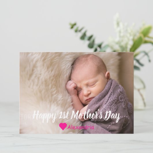 Muttertagskarte Feiertagskarte (Stehend Vorderseite)