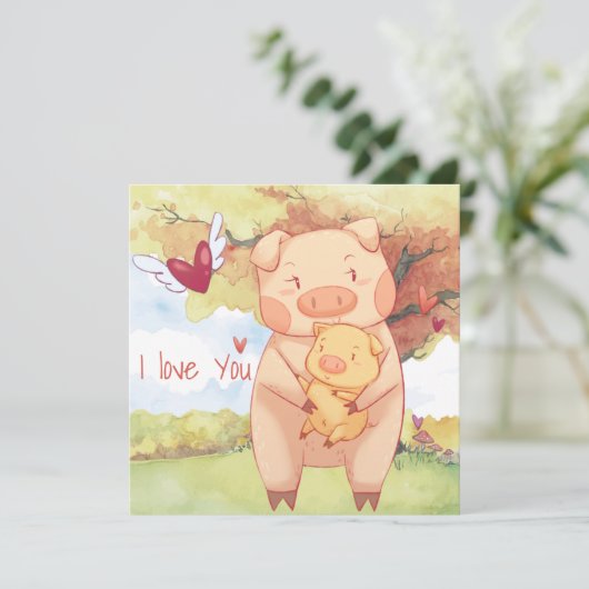 Muttertagskarte Feiertagskarte (Stehend Vorderseite)