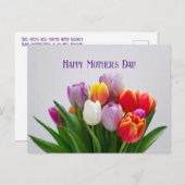Muttertagskarte Feiertagspostkarte (Vorne/Hinten)