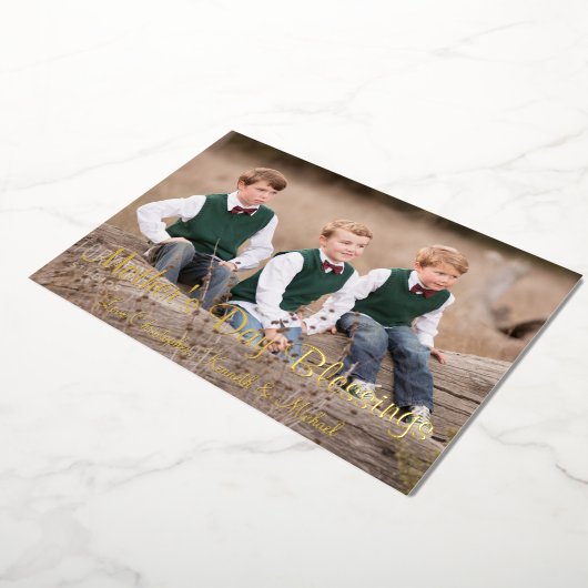 Muttertagskarte Folieneinladung (Gedreht)