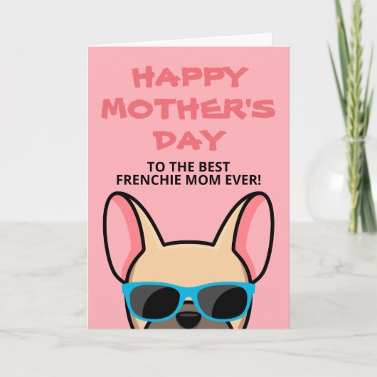 Muttertagskarte Frankreichs Bulldogard Karte (Vorderseite)