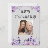 Muttertagskarte für Blume Feiertagskarte (Vorderseite)