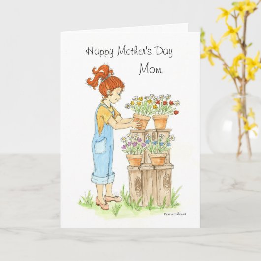 Muttertagskarte für Blume Karte (Gelbe Blume)