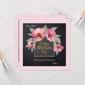 Muttertagskarte für Blume Karte (Vorderseite/Rückseite Beispiel)