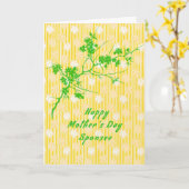 Muttertagskarte für den Sponsor Karte (Gelbe Blume)