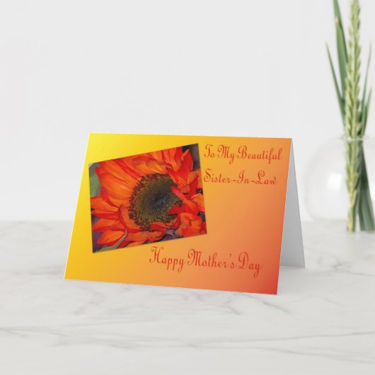 Muttertagskarte für die Schwiegermutter Karte (Vorderseite)