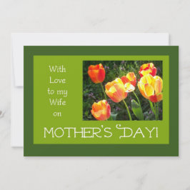 Muttertagskarte für eine Ehefrau Karte