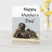 Muttertagskarte für Enten Karte (Gelbe Blume)