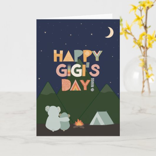 Muttertagskarte für Gigi Karte (Gelbe Blume)