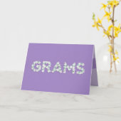 Muttertagskarte für Grams Karte (Gelbe Blume)