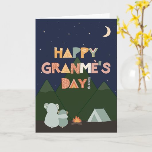 Muttertagskarte für Granmè Karte (Gelbe Blume)