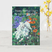 Muttertagskarte für Großmutter - Sommergarten Karte (Gelbe Blume)