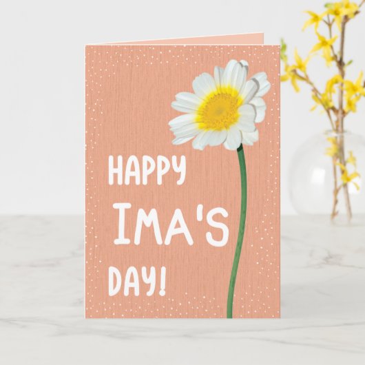 Muttertagskarte für Ima Karte (Gelbe Blume)