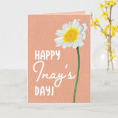 Muttertagskarte für Inay Karte (Gelbe Blume)