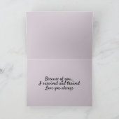 Muttertagskarte für künstlerische Blumenpastel Feiertagskarte (Innenseite)