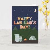 Muttertagskarte für Lao Lao Karte (Gelbe Blume)