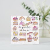 Muttertagskarte für Leckereien Feiertagskarte (Stehend Vorderseite)