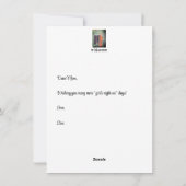 Muttertagskarte für Mädchen Feiertagskarte (Rückseite)