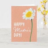 Muttertagskarte für Madre Karte (Gelbe Blume)