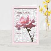 Muttertagskarte für Mama Pink Rose Karte (Gelbe Blume)