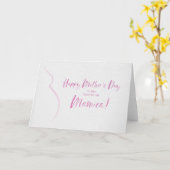 Muttertagskarte für Mamica Karte (Gelbe Blume)