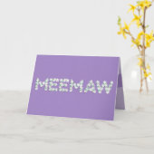 Muttertagskarte für Meemaw Karte (Gelbe Blume)