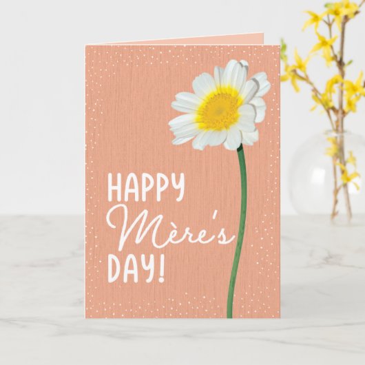 Muttertagskarte für Mère Karte (Gelbe Blume)