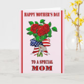 Muttertagskarte für militärische Mama Karte (Gelbe Blume)